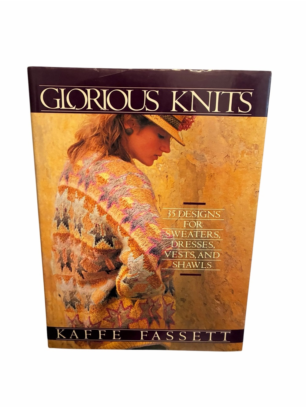 Glorious Knits Kaffe Fassett Hardcover 35 Designs Sweaters Vests Shawls 1985